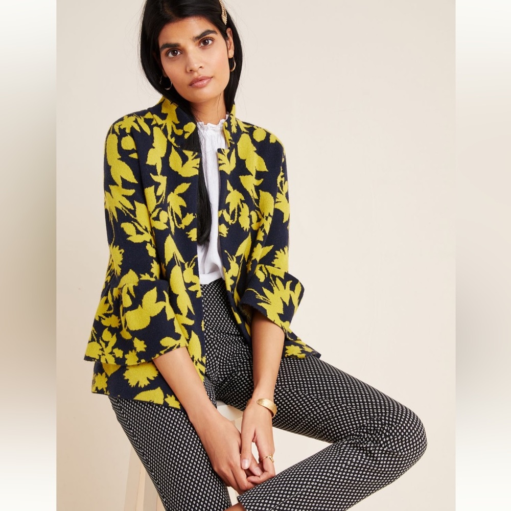 Imelda mock neck sweater jacket from Anthro